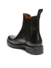 British Passport Leder-Chelsea-Boots in Schwarz