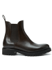 British Passport Leder-Chelsea-Boots in Braun
