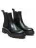 British Passport Leder-Chelsea-Boots in Schwarz