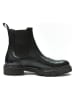 British Passport Leder-Chelsea-Boots in Schwarz