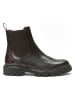British Passport Leder-Chelsea-Boots in Braun