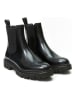 British Passport Leder-Chelsea-Boots in Schwarz
