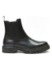 British Passport Leder-Chelsea-Boots in Schwarz