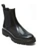 British Passport Leder-Chelsea-Boots in Schwarz