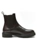 British Passport Leder-Chelsea-Boots in Braun