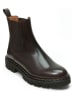 British Passport Leder-Chelsea-Boots in Braun