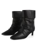 loft37 Leder-Stiefeletten in Schwarz