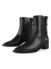 loft37 Leder-Stiefeletten in Schwarz