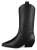 l37 Leder-Cowboystiefel in Schwarz