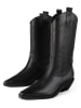 l37 Leder-Cowboystiefel in Schwarz