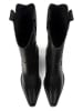 l37 Leder-Cowboystiefel in Schwarz