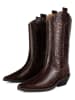 loft37 Leder-Cowboystiefel in Braun