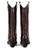loft37 Leder-Cowboystiefel in Braun