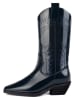 loft37 Leder-Cowboystiefel in Dunkelblau