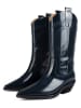 loft37 Leder-Cowboystiefel in Dunkelblau