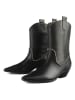 loft37 Leder-Cowboy-Boots "Let It Rain" in Schwarz