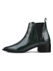 loft37 Leder-Chelsea-Boots "Northern Star" in Dunkelgrün
