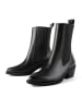loft37 Leder-Chelsea-Boots "Round The World" in Schwarz