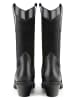 loft37 Leder-Cowboy-Boots in Schwarz