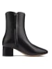 loft37 Leder-Stiefeletten "Simple One" in Schwarz