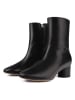 loft37 Leder-Stiefeletten "Simple One" in Schwarz