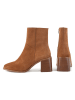 loft37 Skórzane botki w kolorze jasnobrązowym