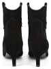 loft37 Leder-Stiefeletten in Schwarz
