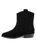 loft37 Leder-Cowboy-Boots in Schwarz