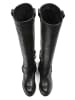 loft37 Leder-Stiefel in Schwarz