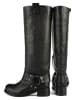 loft37 Leder-Stiefel in Schwarz