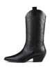 loft37 Leder-Cowboy-Boots "Crush On U" in Schwarz
