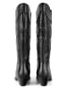 loft37 Leder-Cowboystiefel in Schwarz