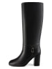loft37 Leder-Stiefel in Schwarz