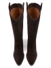 loft37 Leder-Cowboystiefel in Braun