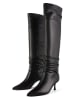 loft37 Leder-Stiefel in Schwarz