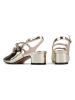 loft37 Leder-Slingpumps in Gold