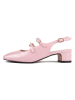 loft37 Leder-Slingpumps in Rosa