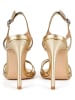 loft37 Leder-Sandaletten in Gold
