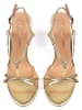 l37 Leder-Sandaletten in Gold