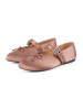loft37 Leder-Spangenballerinas in Pink