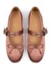 loft37 Leder-Spangenballerinas in Pink
