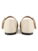 loft37 Leder-Spangenballerinas in Beige