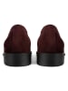 loft37 Skórzane mokasyny w kolorze bordowym