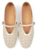 loft37 Leder-Ballerinas in Beige