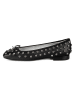 l37 Leder-Ballerinas in Schwarz