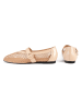 loft37 Leder-Ballerinas in Beige
