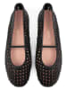 loft37 Leder-Spangenballerinas in Schwarz