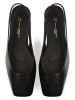 loft37 Leder-Slingballerinas in Schwarz