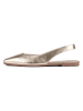 loft37 Leder-Slingballerinas in Gold