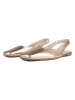 loft37 Leder-Slingballerinas in Gold
